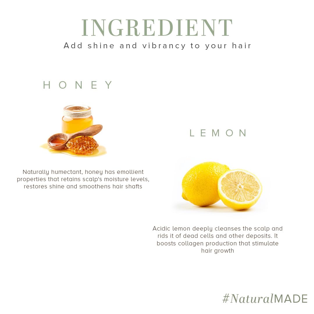 Khadi Natural Honey & Lemon Hair Conditioner 210ml|For Smooth & Shiny Hair