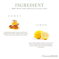 Khadi Natural Honey & Lemon Hair Conditioner 210ml|For Smooth & Shiny Hair