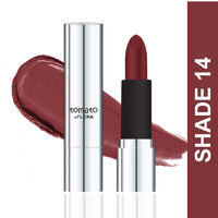 FLiCKA Tomato Bullet Matte Lipstick| Non-transfer Lipstick, Waterproof, Hydrating, Moisturizing, Upto 6Hrs, Shade 14, 4g