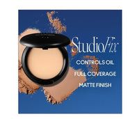NEW MACC Studio Fix Professional Waterproof oil-free Longlasting Liquid 24-hour colour-true foundation Matte Finish For Women, Girls 15g - Shine-Free Compact Powder (All NC) (NC-37)