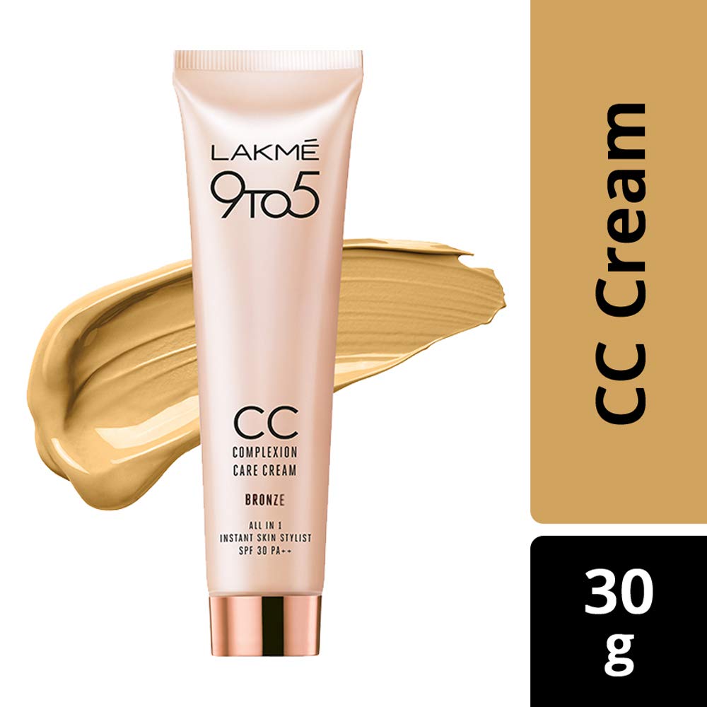Lakmé 9 to 5 Complexion Care CC Cream, Honey, 30g & Lakm√© 9 to 5 Complexion Care Face Cream, Bronze, 30g