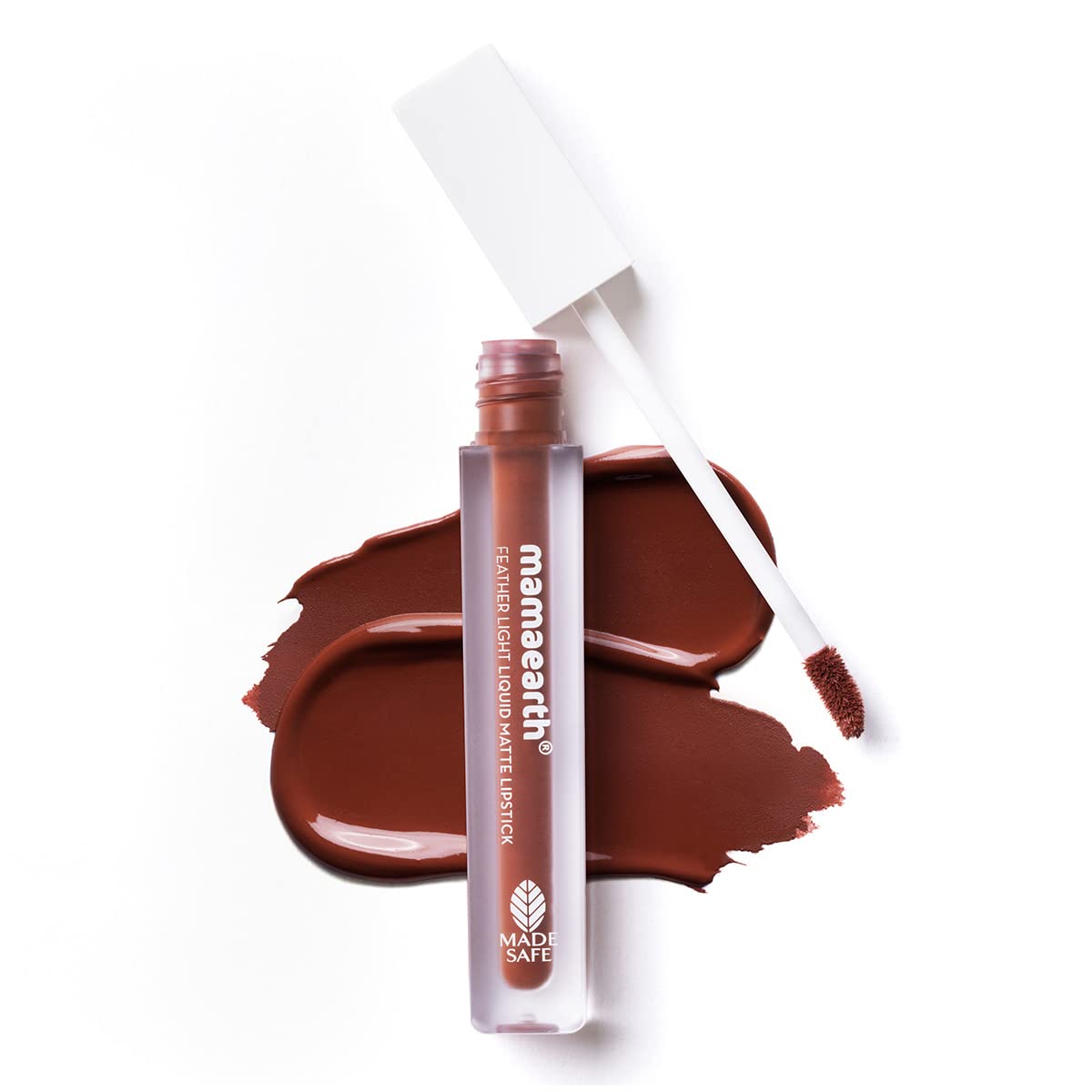 Mamaearth Feather Light Liquid Matte Lipstick with Coconut & Vitamin E for 16-Hour Long Stay (Weightless & Non-Drying) - 01 Nude Perfect - 3.5 ml