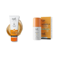 Chemist At Play Gentle Exfoliating Face Scrub with Mandelic Acid & Walnuts for Women & Men | 100ml UnderArm Roll-On Deodorant with 5% AHA, Lactic Acid & 1% Mandelic Acid Vegan | SLS Free | 40ml