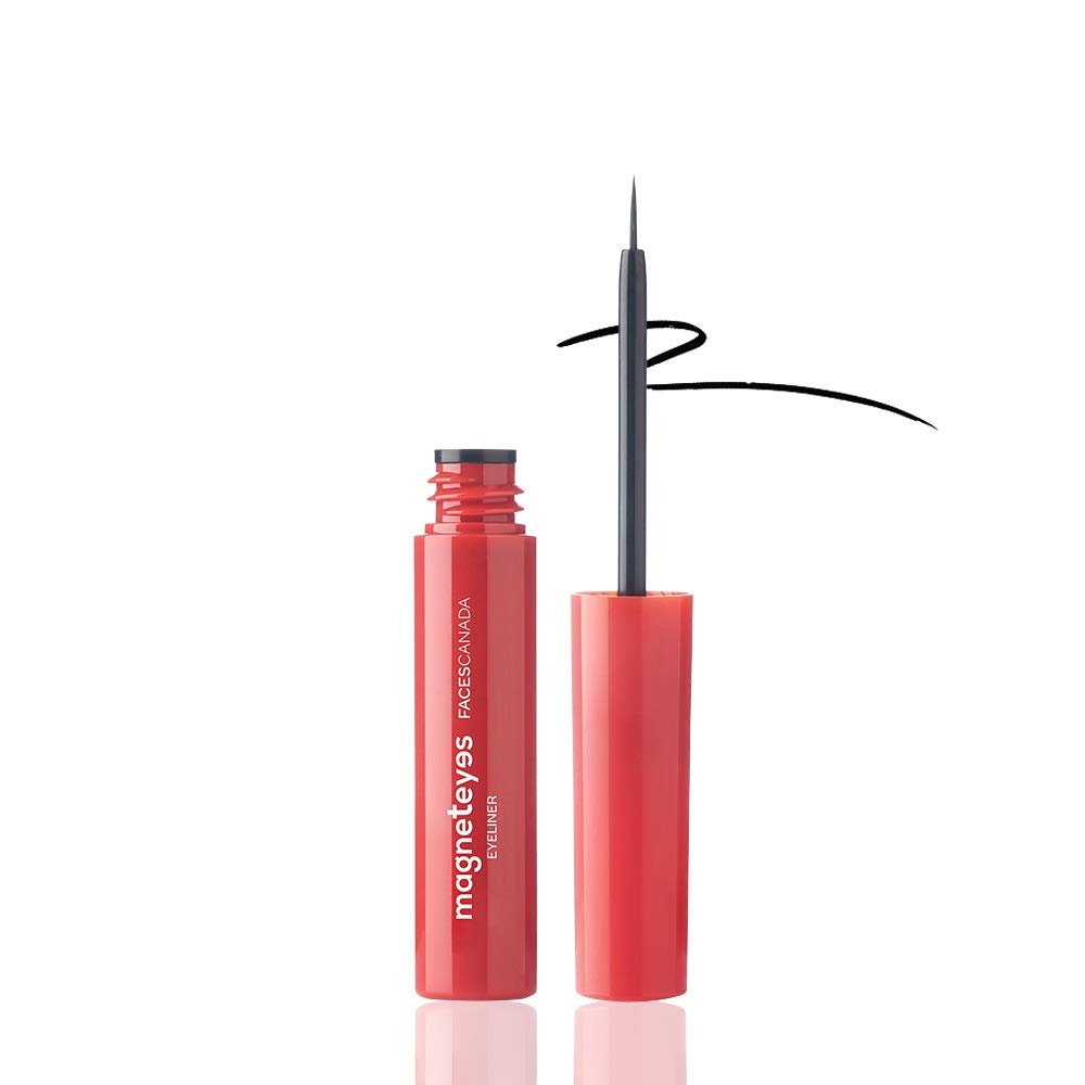 FACESCANADA Magneteyes Eyeliner Black 01 3.5 Ml (Black) & Longwear Eye Pencil Solid Black 02 1.2 G (Black), Matte Finish