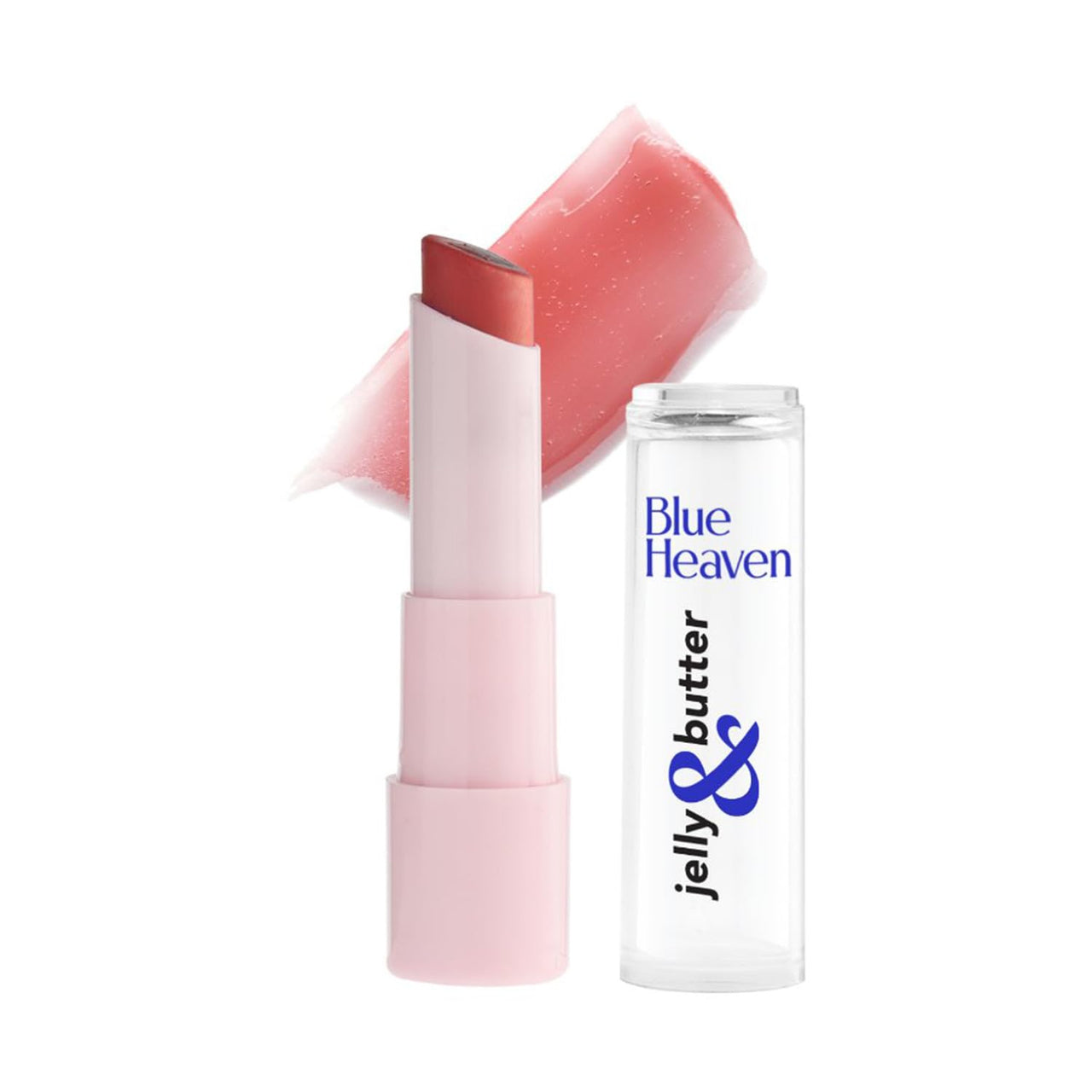 Blue Heaven Jelly & Butter Lip Balm infused with Jojoba Oil, Shea Butter + Vitamin E, smoothens Dry & Chapped Lips, Fades Pigmentation, Soften & Smoothes Plums Lips, Light Red, 3g