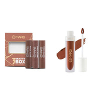 MARS Matte Box Set of 3 Lipsticks for Women (3x3.2 gm) (04-Brown) Matte Liquid Lip Color | Long Lasting | Non-Transfer & Waterproof Lipstick for Women (4.5 ml) (05-Chocolate Delight)