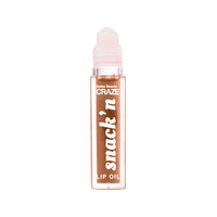 SWISS BEAUTY Craze Snack'N Nourishing Lip Oil | With Vitamin E And Hyaluronic Acid | Gives Glass -Like Shine | Shade- Cinnamon Roll, 4.5Ml, Brown