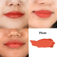 Tint Cosmetics 2.5ml Matte Finish Plum Liquid Lip Stain, Waterproof, Transfer Proof, Non-Sticky, Non Drying, Light Weight, Long Lasting & Hydrating For Girls & Women