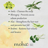 moha: Herbal Hair Shampoo Herbal Hair Cleanser With Benefits Of Amla, Aloe, Brahmi & Bhringaraj For Daily Use For All Hair Types -(200 ml) Pack of 1