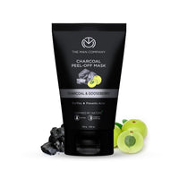 The Man Company Activated Charcoal Peel Off Face Mask for Men | Deep Cleansing | Blackhead/Whitehead & Dead Skin Removal | Paraben & Sulphate Free - 100gm