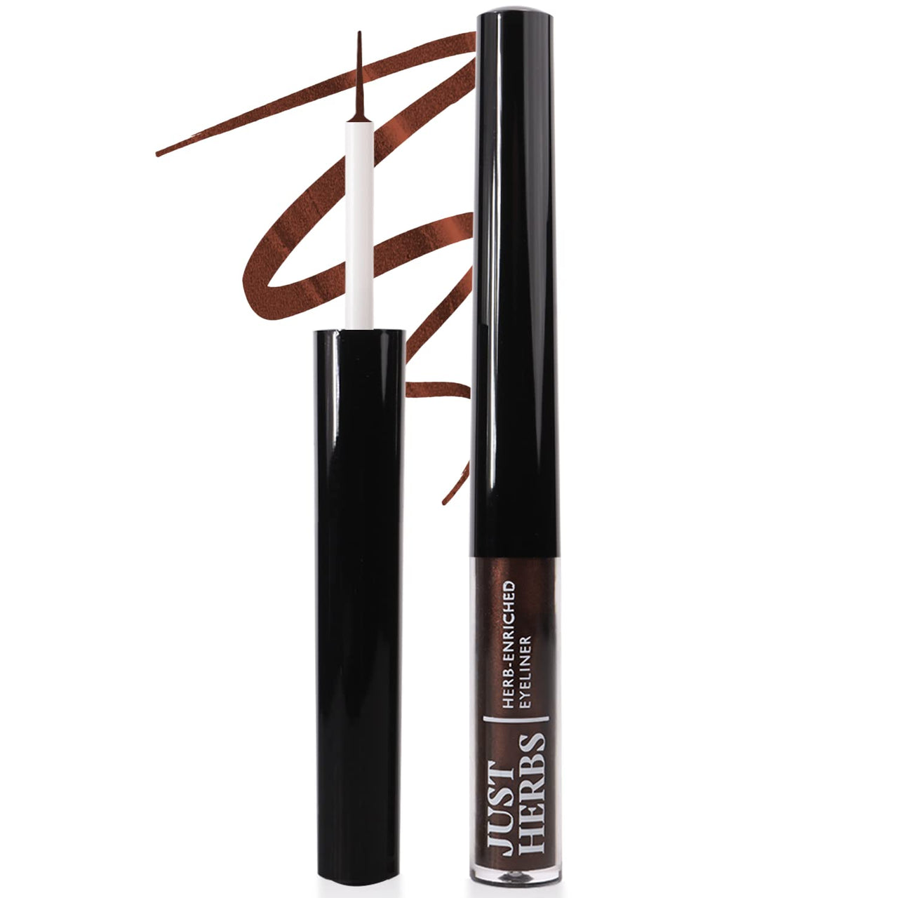 Just Herbs Waterproof And Smudge Proof Eyeliner Long Lasting Liquid Eyeliners 2.5G & Eyeliner Waterproof And Smudge Proof, Long Lasting Eyeliners 2.5G (Smoky Charcoal), Multi, Matte Finish