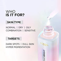 L'Oreal Paris Glycolic Bright Day Cream with SPF 17, 50ml & L'Oreal Paris Glycolic Brightening Serum 30ml