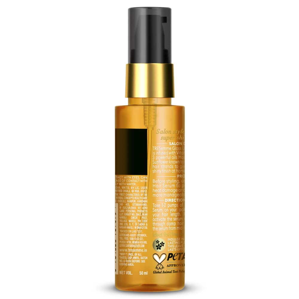 TRESemme Smooth and Shine Kit for Super shiny Finish 340 ml Shampoo and Gloss Ultimate 50ml Serum