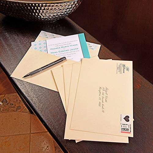 A2 Invitation Envelopes with Self Seal Closure, 4-3/8" x 5-3/4", 24lb White, Quarter Fold Sized Envelopes Ideal for Invitations, Photos, Wedding Announcements, RSVPs and Greeting Cards, 100 per Box (10740)