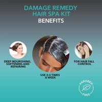 O3+ Hair Spa Kit Infused with Argan Oil, Rosemary & Oats for Fall Control, Deep Nourishing & Repairing | Shampoo | Hair Mask | Hair Serum | 30g + 30ml
