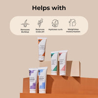 Fix My Curls Complete Curl Care Travel Kit| Cleansing Shampoo, Moisturizing Shampoo, Hydrating Conditioner, Hair Butter & Curl Quenching Gelly for Soothing, Moisturizing & Defining Curls|50ml Each