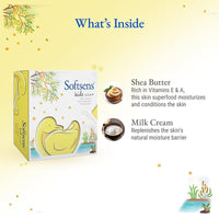 Softsens Kids Lucky Duck Soap| Grade 1 Soap| Infused Shea Butter & Milk Cream |Dermatologist Tested| Shape Soap (Pack of 5,75g each)