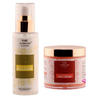 PURE AATMAN seven water face Toner | alcohol free| 100ml With Day & Night super glow moisturiser (Combo Pack Of-2),