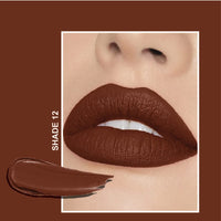 FLiCKA Tomato Bullet Matte Lipstick| Non-transfer Lipstick, Waterproof, Hydrating, Moisturizing, Upto 6Hrs, Shade 12, 4g