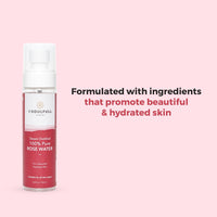Be Soulfull Rose Elixer 100% pure Rose water Mist - 100ml/1.76 Fl Rich in antioxidants, it soothes, calms, and balances skin. Suitable for all types, it hydrates & moisturises the skin. 100ml/1.76 Fl oz