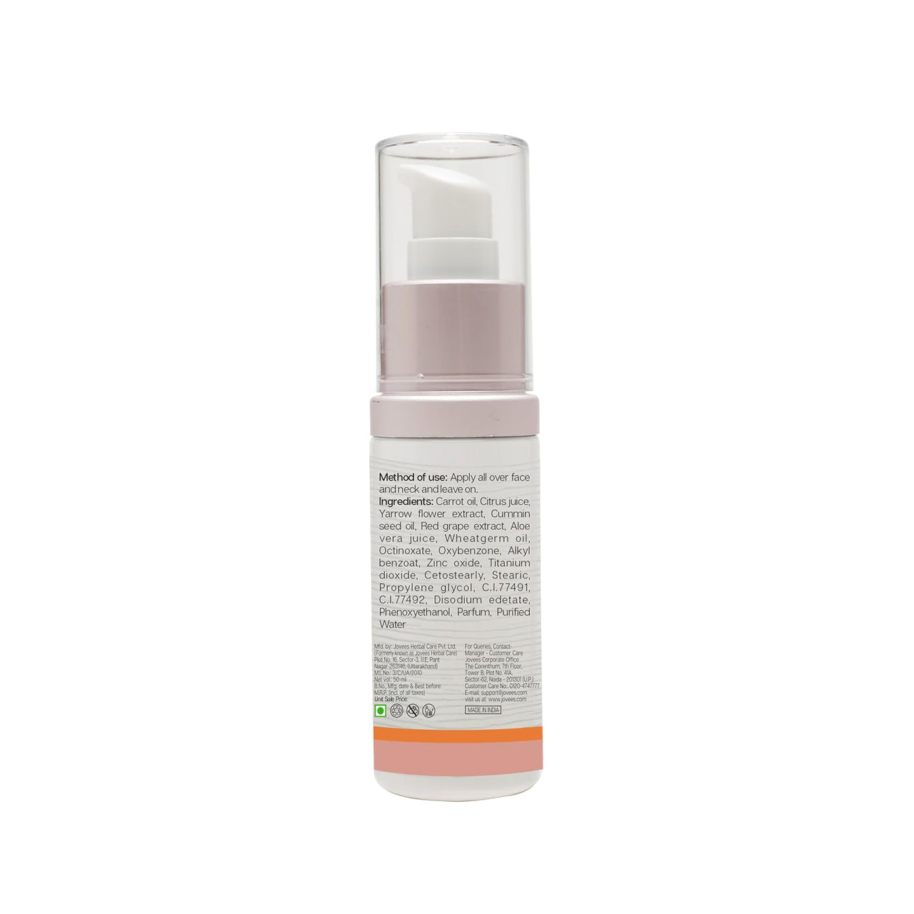 Jovees Premium Sun Shield Protective Lotion SPF 40 | Broad Spectrum PA+++ | Matte Tint | Infused with Organic Extracts | Lightweight and Oil Free 50ML