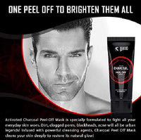 BEARDO Activated Charcoal Peel Off Mask, 100g (100gm) and Streax Hair Serum, 100ml