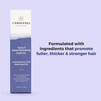 Be Soulfull 12 in one Deep Nourishing hair oil with Rosemary and Methi Seed oil