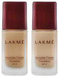 Lakmé Liquid Foundation Natural Light Coverage For All Skin Type 25 Ml, Pack Of 2
