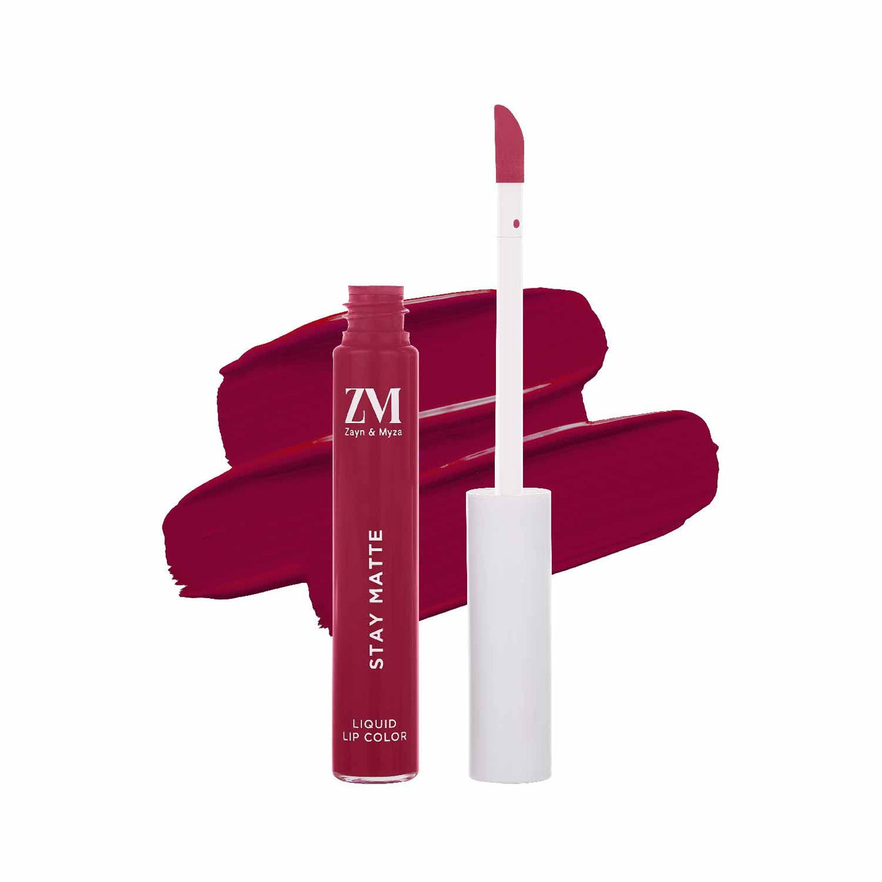 ZM Stay Matte Transfer-proof Lip Color | Matte Texture | Liquid Lipstick | Waterproof and Smudgeproof | Cruelty-free, 6 ML (Party Mauve)