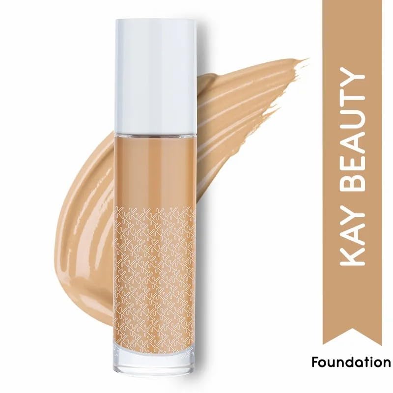 Kay Beauty Hydrating Semi-Matte Drop Foundation - 145N Medium, All