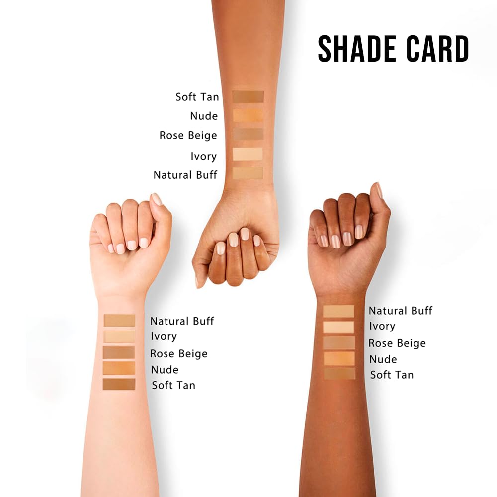 Million Colors Foundation for Face Makeup | Liquid Foundation for Oily and Dry Skin | Lightweight Matte Finish with SPF 20 | Waterproof Long-Lasting Makeup | All Skin Types | Rose Beige 03, 30ml