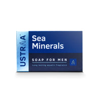 Ustraa Deo Soap For Men With Sea Minerals - 100 gm - Pack of 8 | Fresh Aquatic Fragrance | Deodorizing Soap With Sea Minerals | Rich & Intense Foam | For all skin types