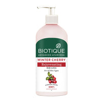 Biotique Winter Cherry Rejuvenating Body Lotion | Moisturizes and Hydrates the Skin | Prevents Ageing, Wrinkles and Dark Spots| 100% Botanical Extracts| Suitable for All Skin Types | 300ml