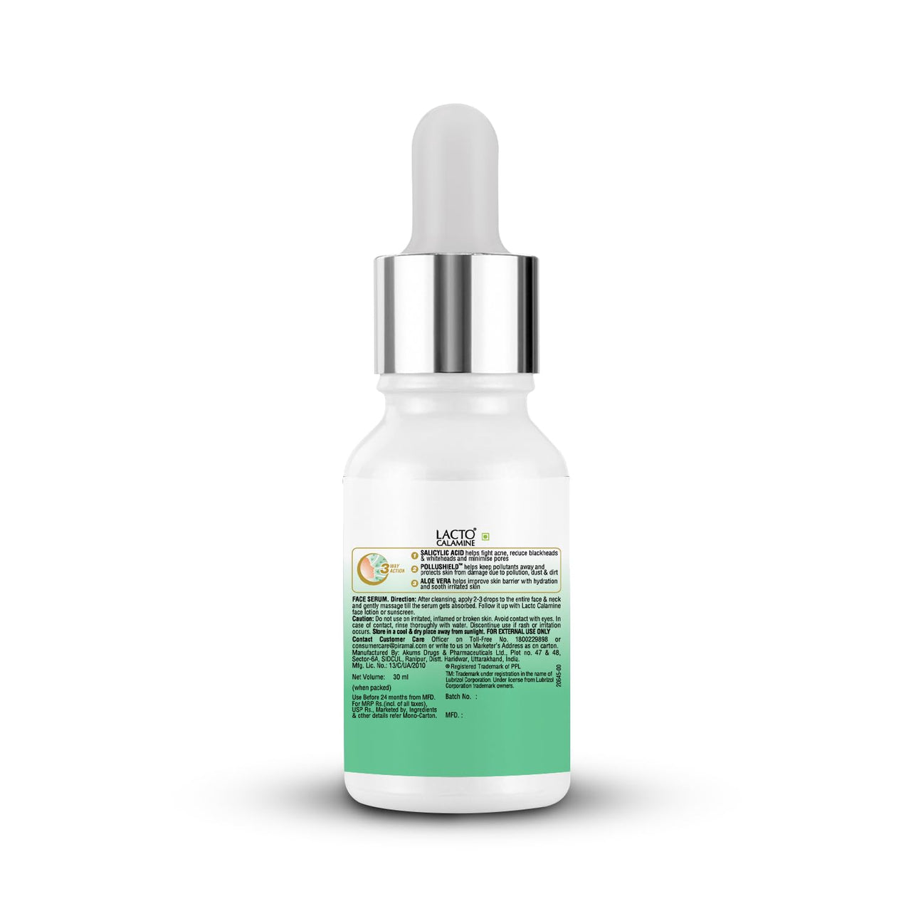 Lacto Calamine 2% Salicylic Acid Serum |30ml x 2 |Face Serum For Acne, Blackheads,Oil control & Open Pores | Serum For Clear Skin | Face Serum for Women & Men |Dermatologically Tested & Fragrance Free