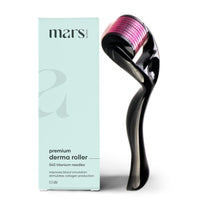 mars by GHC 0.5mm Derma Roller: 540 Titanium Micro Needles for Hair Growth & Beard Care | Minimize Hair Fall, Boost Follicle Stimulation | User-Friendly, Safe & Effective (Pack Of 2)