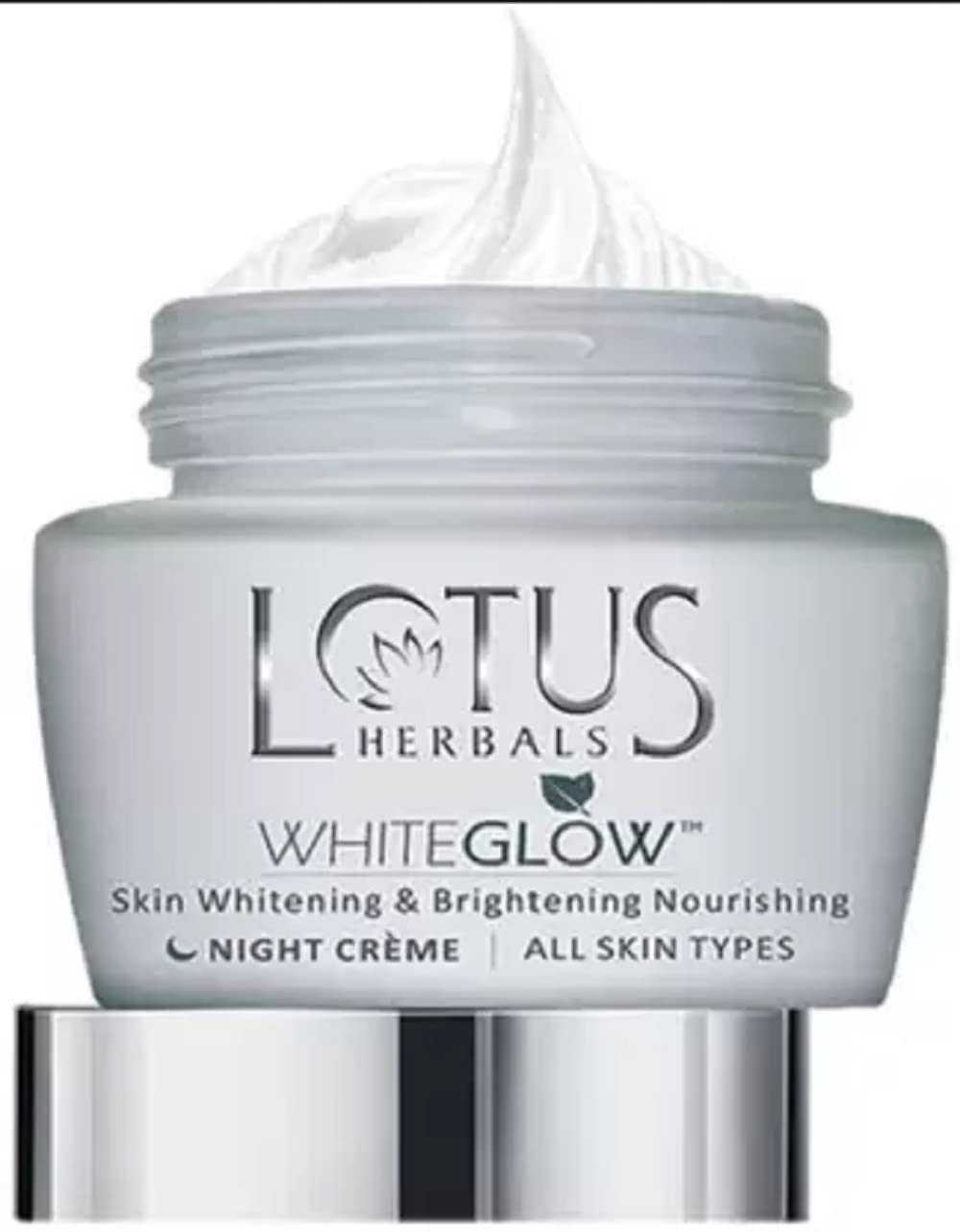 LOTUS Whiteglow Skin Whitening & Brightening Nourishing Night Creme 60 g (pack of 2,.120 g)