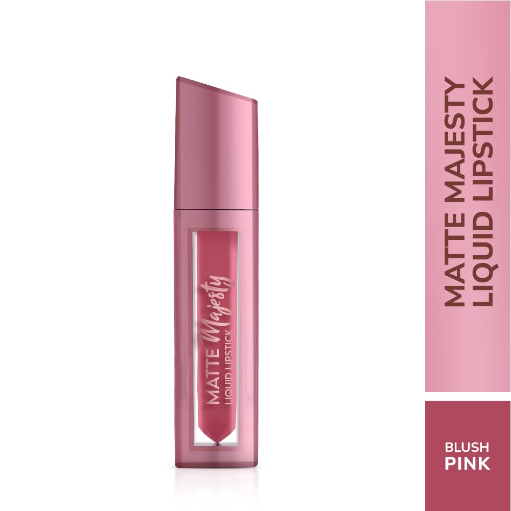 MATTE Majesty Liquid Lipstick Smudged Proof Long Lasting Highly Pigmented Water Proof Matte Liquid Lipstick (Blush Pink)