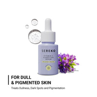 SEREKO 50X Vitamin C Face Serum for Glowing & Brightening Skin | Suitable to All Skin Types | Reduce Dark Spot, Recurring Acne & Blemishes | With Psychodermatology Formula | 10ml