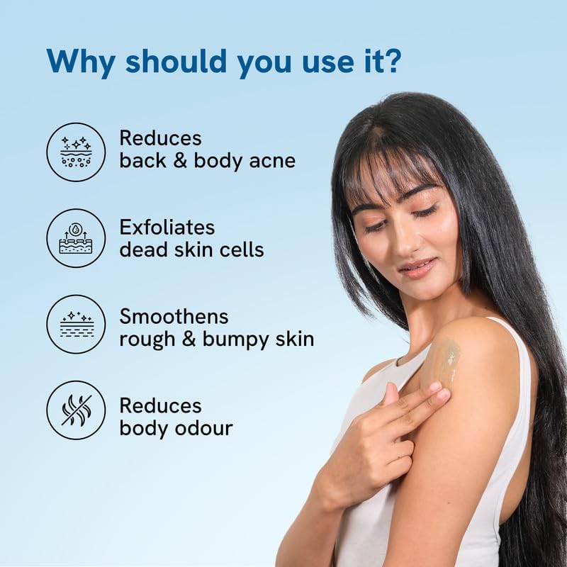 Be Bodywise Body Acne Reduction Kit with 1% Salicylic Acid Body Wash & 10% Niacinamide Hydrating Face & Body Lotion | Prevents Body Acne, Exfoliates & Promotes Glowing Skin | 450 mL