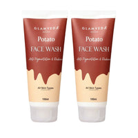 Glamveda Potato Anti Pigmentation Face wash | Reduces Hyperpigmentation & Clarifies skin | No Paraben, SLS, silicone | All Skin Types | Pack of 2