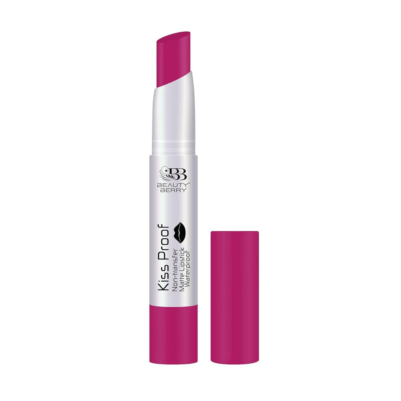 Beauty Berry Kiss Proof Non Transfer Matte Lipstick for Women, Waterproof Long Lasting Lip Crayon, Pack of 1. (Magenta -13)