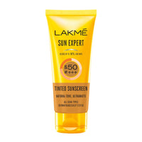 Lakmé Sun Expert Tinted Sunscreen For Dry Skin Type 50 Spf, 100 G & Absolute Perfect Radiance Brightening Day Crème (Cream) With Niacinamide & Micro Crystals 50G Pack of 2