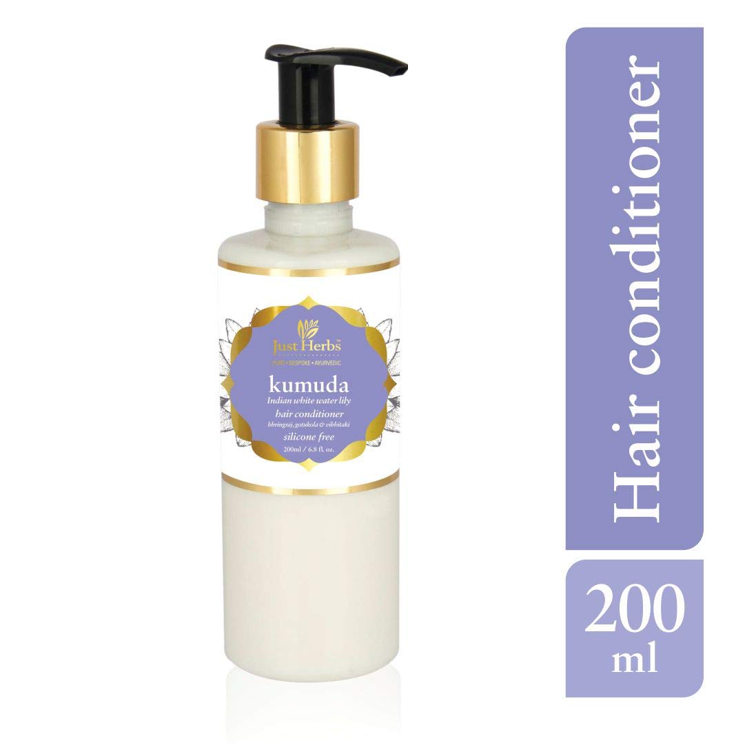 Just Herbs Silksplash Neem-Orange Rehydrant Face Wash, 100Ml And Kumuda Indian White Waterlily Conditioner, All, 200Ml, Count - 2