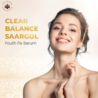 Clear Balance Saargol Youth Fix Serum - For Hydrating, Conditioning, Tightening, and Brightening of Skin | Lightweight Anti-Aging Formula Infused with Saffron, Barley Extracts, and Cucumber Extracts | For All Skin Types | Men and Women | 30 ml