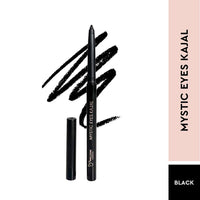 Million Colors Waterproof Mystic Black Kajal | Infused with Chamomile, Castor and Aloevera Oil | Smudge Proof & Long-Lasting | One Swipe Application - Rich Color Payoff | Stays Upto 24HR