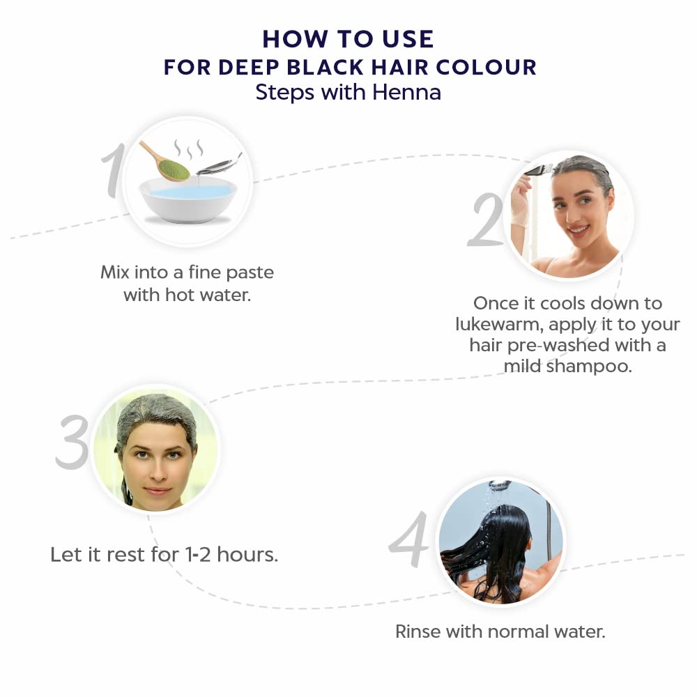 Indus Valley Bio Organic Herbal Indigo Powder | Triple-Sifted Microfine for Natural Hair Coloring | Covers Early Greys & Protects Hair from Damage | 400g