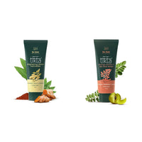 Nat Habit Face Wash Combo Brightening Ubtan Tikta and Moringa Vitamic C Gel For Skin Brightening & Pimple (100g Each)