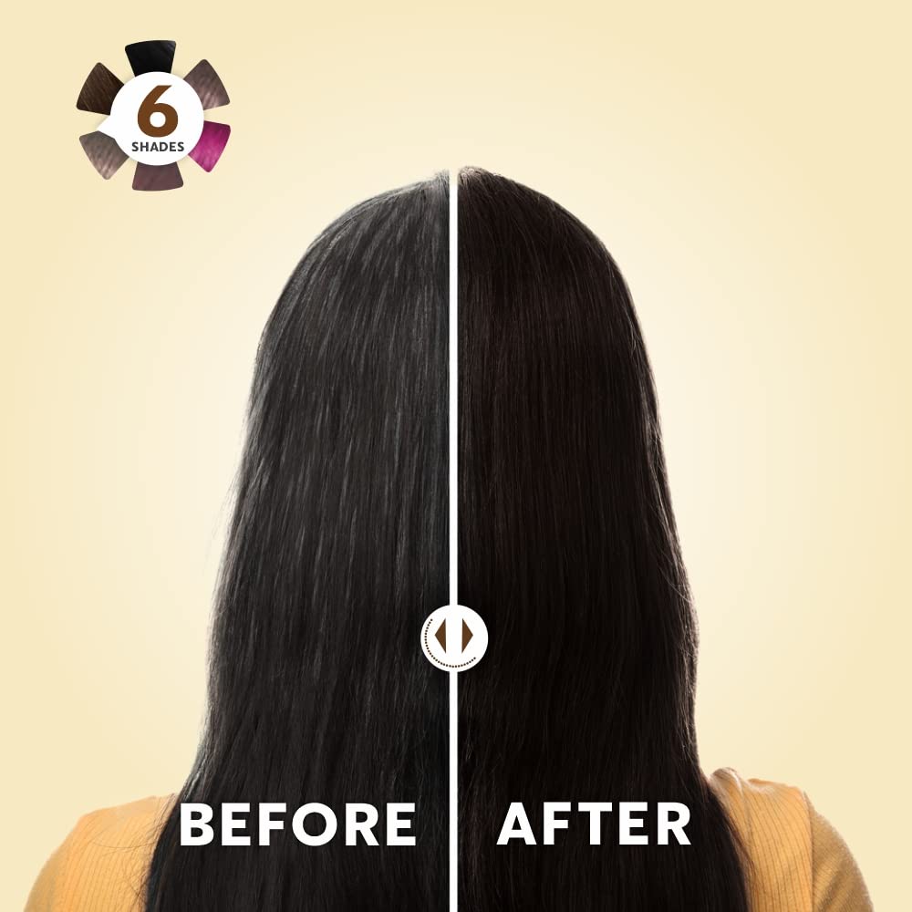 INDUS VALLEY Damage Free Natural Gel Hair Colour For Women|Ammonia & Ppd Free Organic Hair Colour With 100% Grey Coverage, Long Lasting Conditioning Hair Color|Black 1.0-Pack Of 3 (3X220 = 660 Ml)