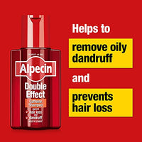 Alpecin Double Effect Shampoo 2x 200ml | Anti Dandruff and Natural Hair Growth Shampoo | Energizer for Strong Hair | Hair Care for Men
