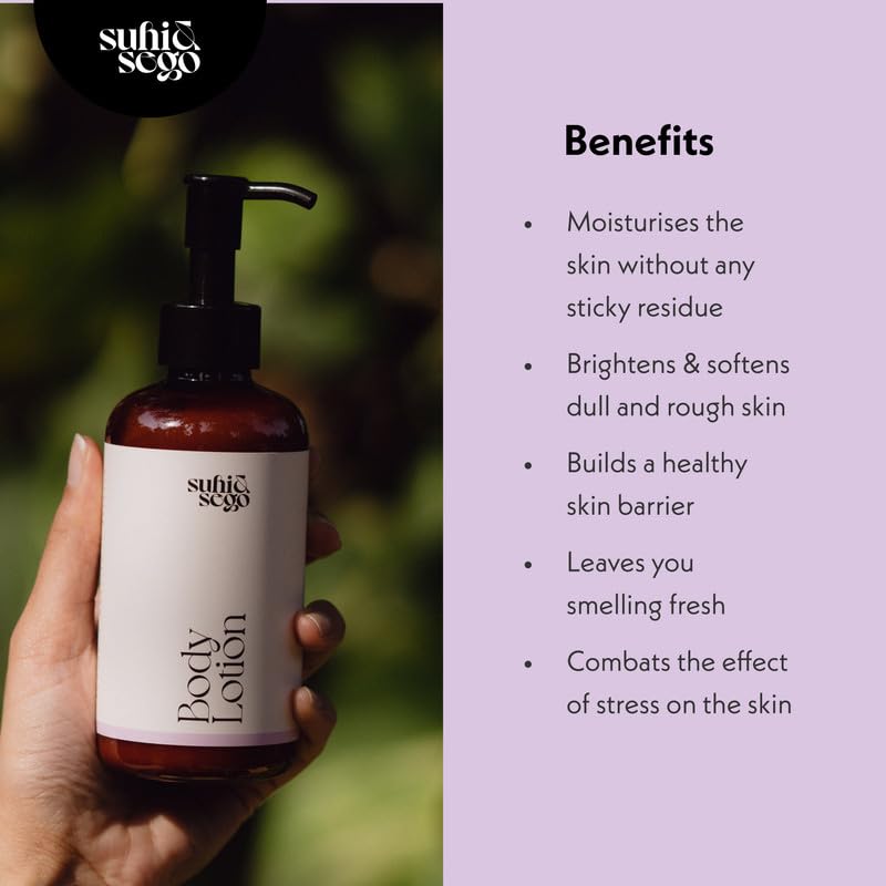 Suhi & Sego Fresh Reset Body Lotion | Nourishing & Brightening, Soothing Fragrance | Niacinamide & Shea Butter | For Dry & Oily Skin - Men & Women | 200ml